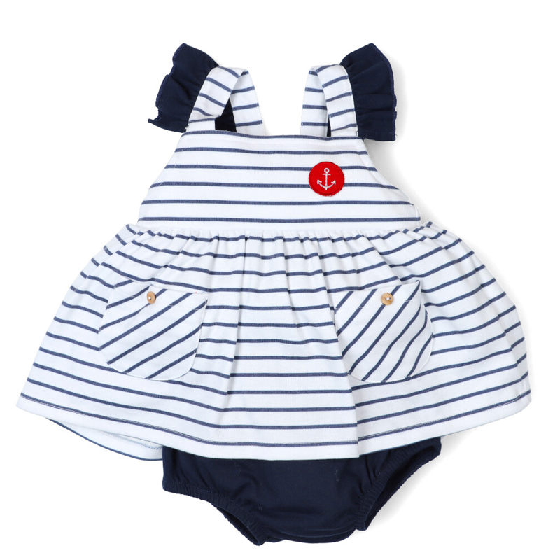 Vestido marinero algodón 25987 bebé niñA